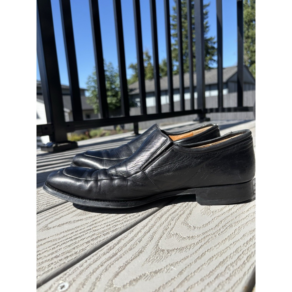 Magnanni Dominguez Black Leather Slip-On Loafers Men's Size 8.5 D Spain 12655 - Picture 4 of 12